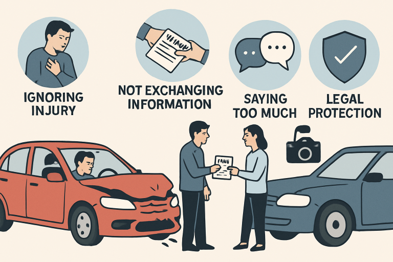 car accident claim mistakes