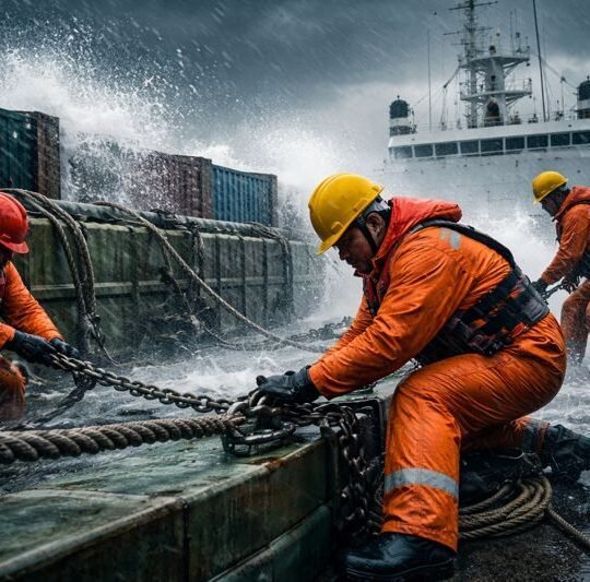 heavy weather deck operations