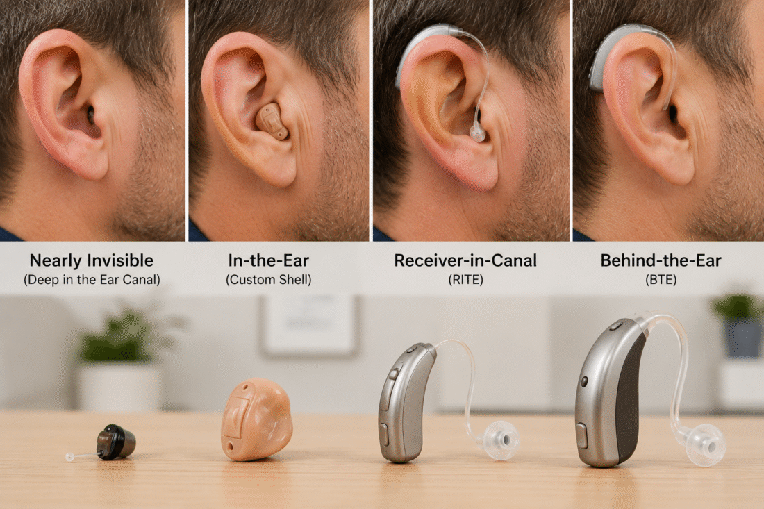nearly invisible hearing aid