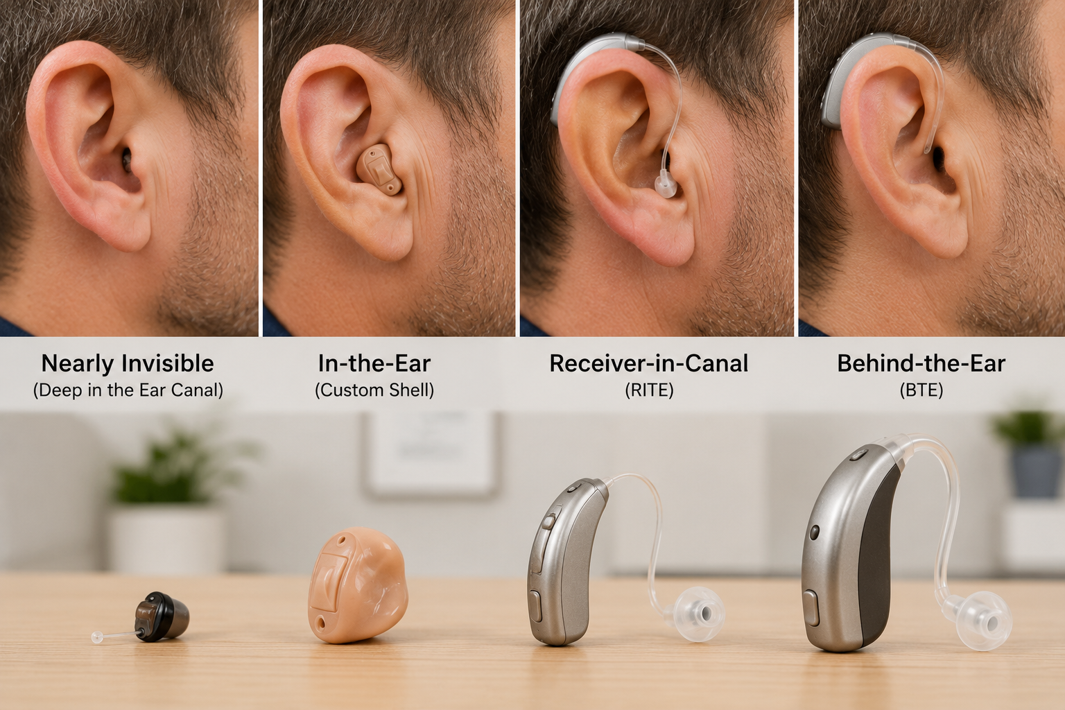 nearly invisible hearing aid